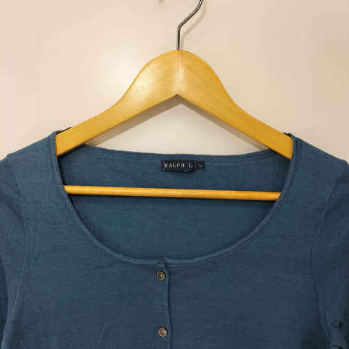 ラルフローレン RALPH LAUREN リネン混Uネックカーディガン レディース JPN:L