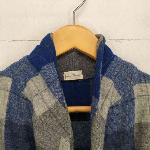 jordan marsh チェックウールガウンコート メンズ