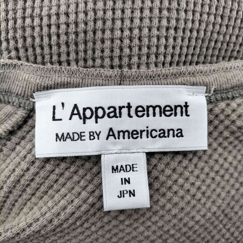アパルトモン L’Appartement MADE BY AMERICANA バックボタン オーバーサイズ サーマル レディース