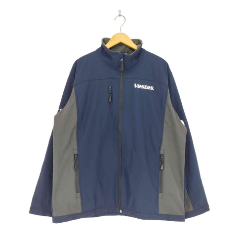 devon & jones 企業ロゴジップアップジャケット メンズ import:XL