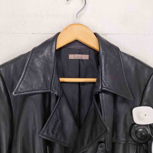 LaTorre lamb leather レザーショートトレンチコート メンズ 13AR