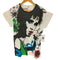 pop rock company ジャパンアーティスト グラフィックプリントTシャツ メンズ