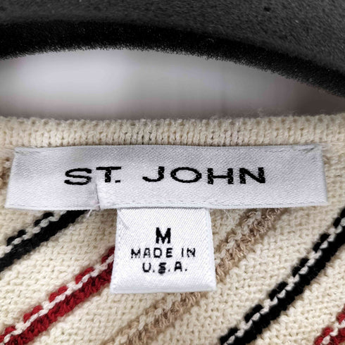 St. John USA製 ストライプタンクトップ レディース import:M