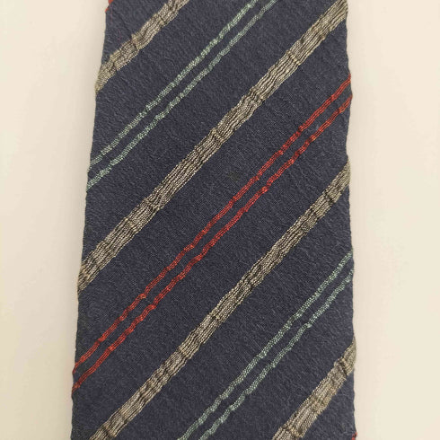 イッセイミヤケ ISSEY MIYAKE ストライプ柄 デザインネクタイ メンズ