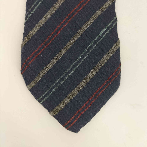 イッセイミヤケ ISSEY MIYAKE ストライプ柄 デザインネクタイ メンズ