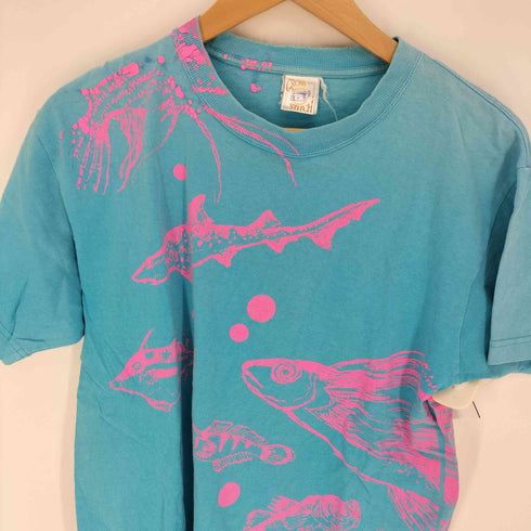 クロスアンドスティッチ CROSS&STITCH YAON35 2005 魚 グラフィックプリントTシャツ メンズ