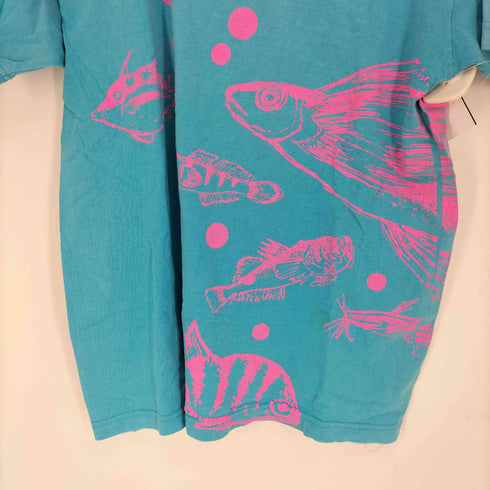 クロスアンドスティッチ CROSS&STITCH YAON35 2005 魚 グラフィックプリントTシャツ メンズ