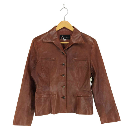 クリスチャンオジャール CHRISTIAN AUJARD Sheepskin 5Bレザージャケット レディース JPN:40