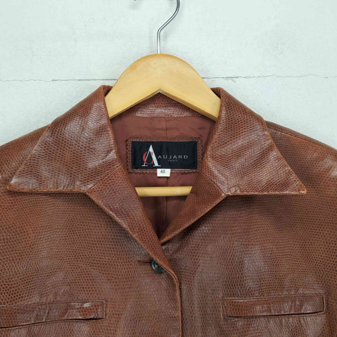 クリスチャンオジャール CHRISTIAN AUJARD Sheepskin 5Bレザージャケット レディース JPN:40