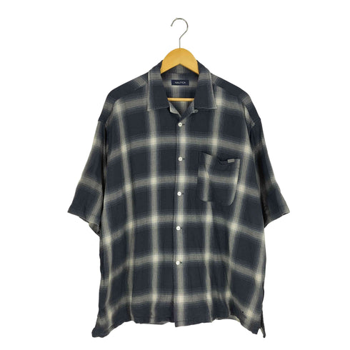 ノーティカ NAUTICA PLAID CHECK オープンカラーシャツ メンズ JPN:L