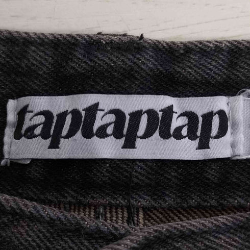 TAPTAPTAP ヴィンテージ マッドウォッシュ ワイド デニム パンツ メンズ import:S