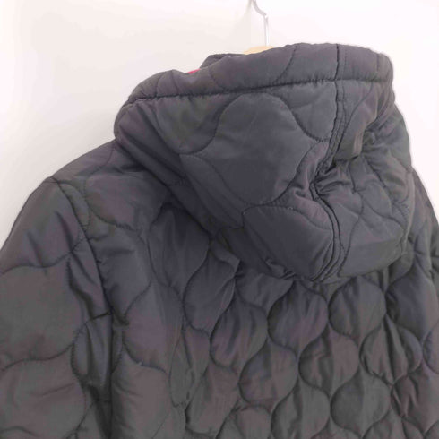 ダンロップ DUNLOP キルティング 中綿 ジップアップ フーデット ジャケット レディース JPN:L