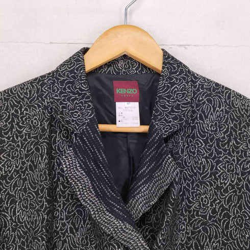 ケンゾーパリス KENZO PARIS リネン×レーヨン フラワー総柄5Bジャケット レディース JPN:40