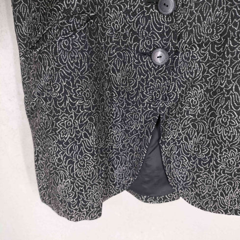 ケンゾーパリス KENZO PARIS リネン×レーヨン フラワー総柄5Bジャケット レディース JPN:40