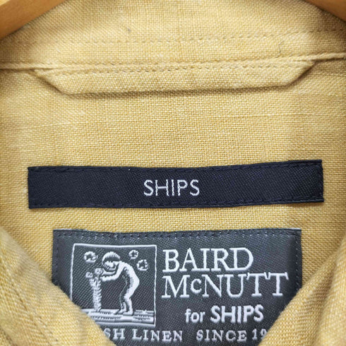 シップス SHIPS BAIRD MCNUTT L/Sリネンシャツ メンズ JPN:S