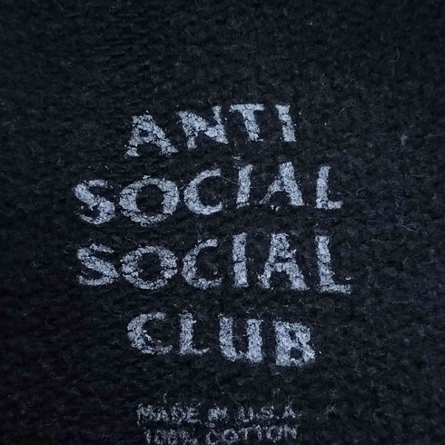 アンチソーシャルソーシャルクラブ ANTI SOCIAL SOCIAL CLUB 両面プリント クルーネックスウェット メンズ import:M