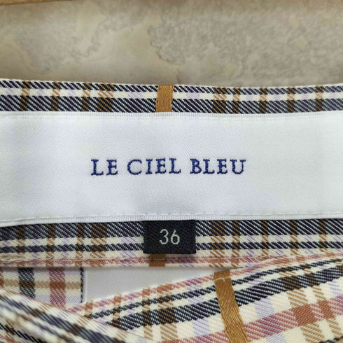 ルシェルブルー LE CIEL BLEU Woven Check Line Skirt レディース JPN:36