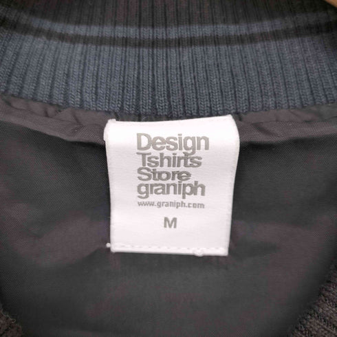 デザインティーシャツストアグラニフ Design Tshirts Store graniph コミック 刺繍 ジップアップ ナイロンジャケット ブルゾン メンズ import:M