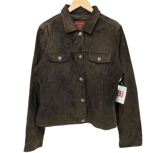 エディーバウアー Eddie Bauer SEATTLE SUEDE スエード トラッカージャケット レディース JPN:L