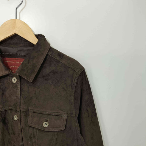 エディーバウアー Eddie Bauer SEATTLE SUEDE スエード トラッカージャケット レディース JPN:L