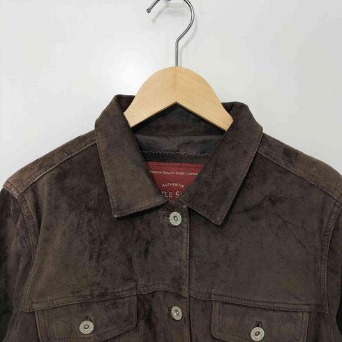 エディーバウアー Eddie Bauer SEATTLE SUEDE スエード トラッカージャケット レディース JPN:L