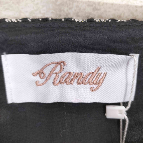 ランディ RANDY チェックギャザーツイードトップス レディース JPN:M