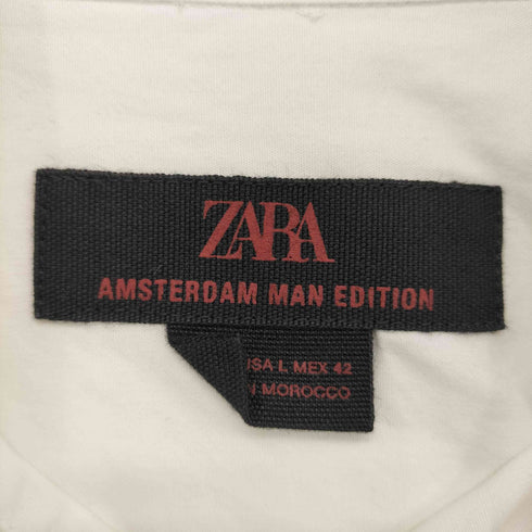 ザラ ZARA ウォーターカラー プリントシャツ メンズ import:L