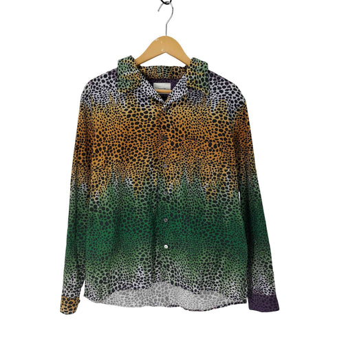 Under the Skin アンダーザスキン タイダイ レオパード ロングスリーブ シャツ メンズ JPN:M