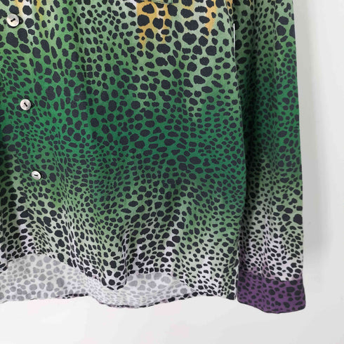 Under the Skin アンダーザスキン タイダイ レオパード ロングスリーブ シャツ メンズ JPN:M