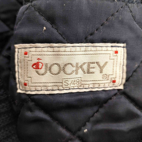 JOCKEY 裏キルティング ショルダーレザー ニットカーディガン メンズ
