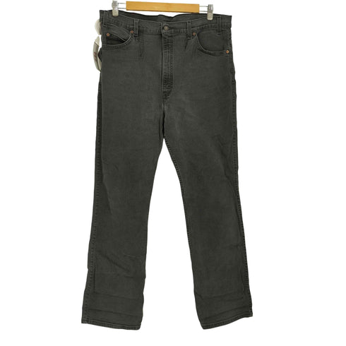 リーバイス Levis 90S USA製 517 ボタン裏530 後染め オレンジタブ ストレッチ ブーツカット ジップフライ ブラック デニムパンツ メンズ W40 L32