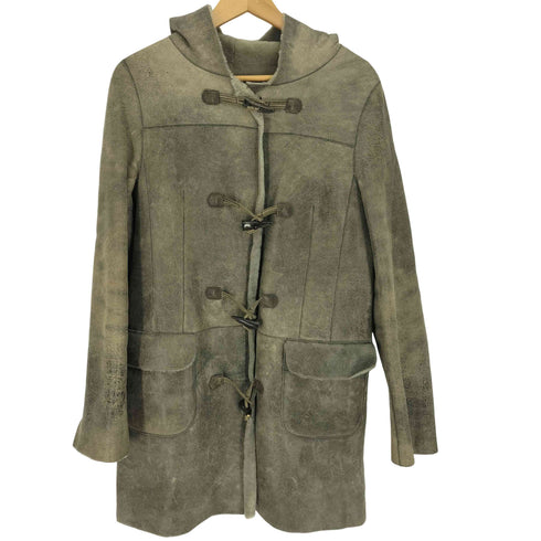 Catta Space lamb leather 羊革 フーデッドムートンレザーコート レディース 38