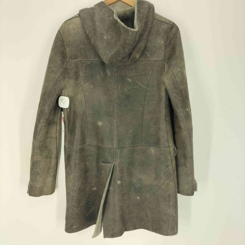 Catta Space lamb leather 羊革 フーデッドムートンレザーコート レディース 38
