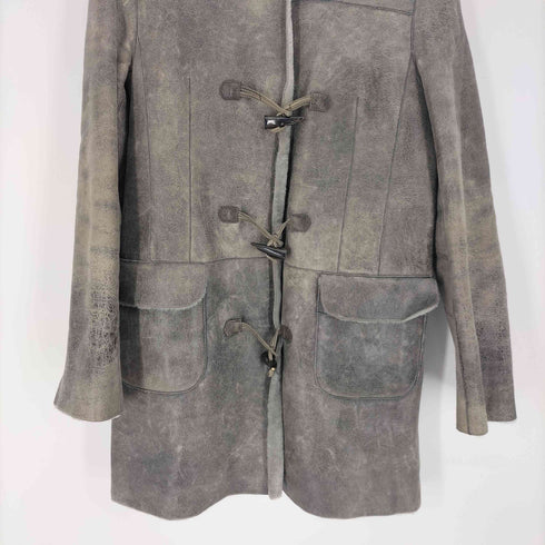 Catta Space lamb leather 羊革 フーデッドムートンレザーコート レディース 38