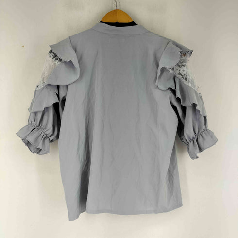 NOEMIE レース切替 S/S ボウタイブラウス レディース