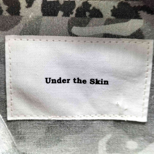 Under the Skin アンダーザスキン ミックスカモフラージュレオパード 長袖カーゴ シャツ メンズ JPN:M