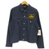 ケイブランド K-BRAND 70-80S 企業ロゴ パッチ ポリコットン スナップボタン デニム トラッカー ジャケット メンズ import:L