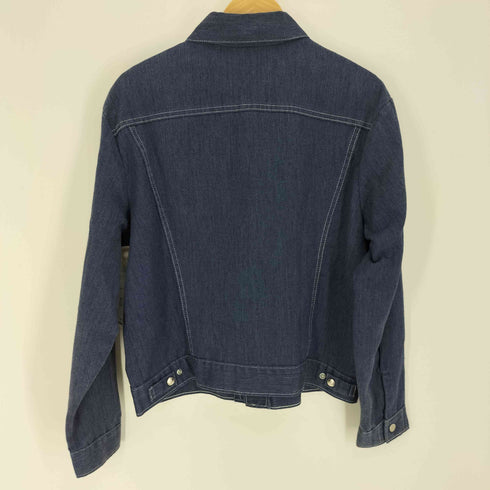 ケイブランド K-BRAND 70-80S 企業ロゴ パッチ ポリコットン スナップボタン デニム トラッカー ジャケット メンズ import:L