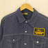 ケイブランド K-BRAND 70-80S 企業ロゴ パッチ ポリコットン スナップボタン デニム トラッカー ジャケット メンズ import:L