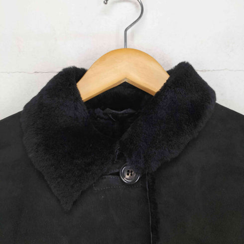 CIVIDINI Made in Italy lamb leatherイタリア製 羊革 ムートンレザーコート レディース 42