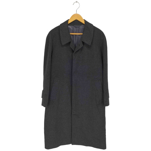 ERISTIC pure cashmere カシミヤ100比翼ステンカラーコート メンズ