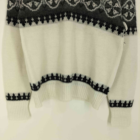 60-70S USA製 モックネック ネイティブ柄 プルオーバー ニット セーター メンズ import:M