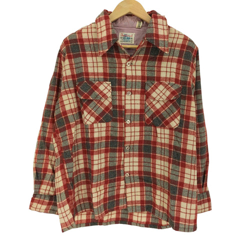 Traditional チェック柄 ウールナイロン フランネルシャツ メンズ import:L