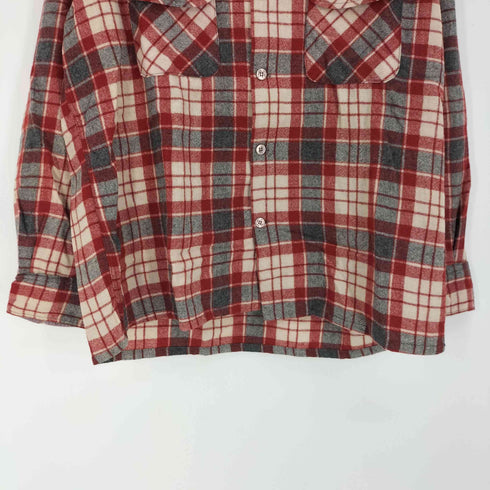 Traditional チェック柄 ウールナイロン フランネルシャツ メンズ import:L