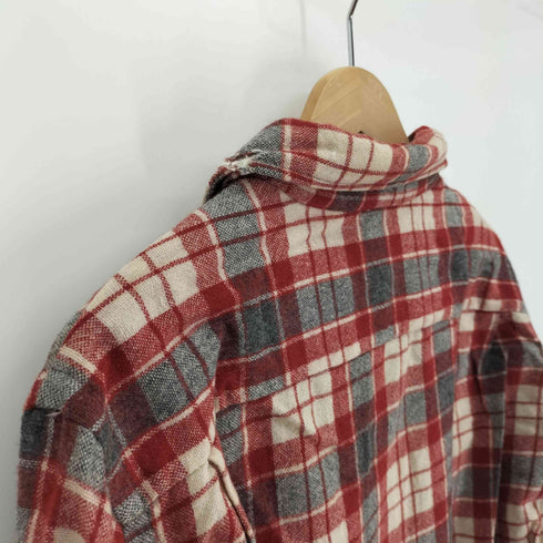 Traditional チェック柄 ウールナイロン フランネルシャツ メンズ import:L