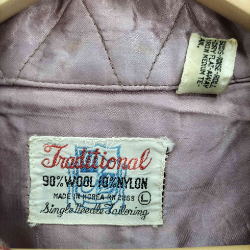 Traditional チェック柄 ウールナイロン フランネルシャツ メンズ import:L