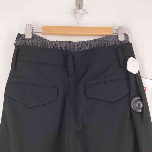 レギュレーションヨウジヤマモト REGULATION Yohji Yamamoto 26SS GABARDINE LAYERED-LIKE WIDE PANTS メンズ JPN:2