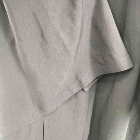 ヨウジヤマモト Yohji Yamamoto 25SS Cu/W HIGH TWISTED GABARDINE BOX SILHOUETTE COAT メンズ JPN:2