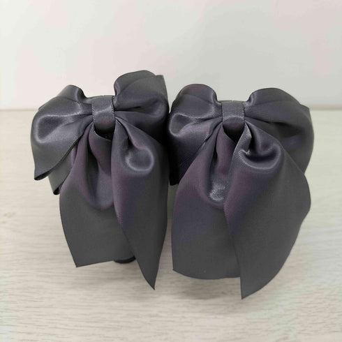 メゾンドフルール Maison de FLEUR バックサテンリボンパンプス レディース JPN:37