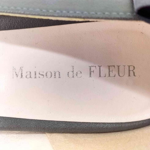 メゾンドフルール Maison de FLEUR バックサテンリボンパンプス レディース JPN:37
